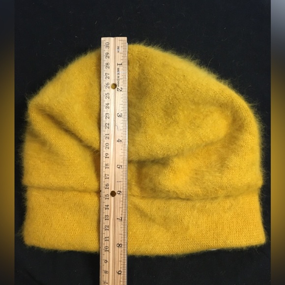 Vintage Betmar Angora Rabbit/Wool Hat Mustard Yellow - Picture 11 of 12
